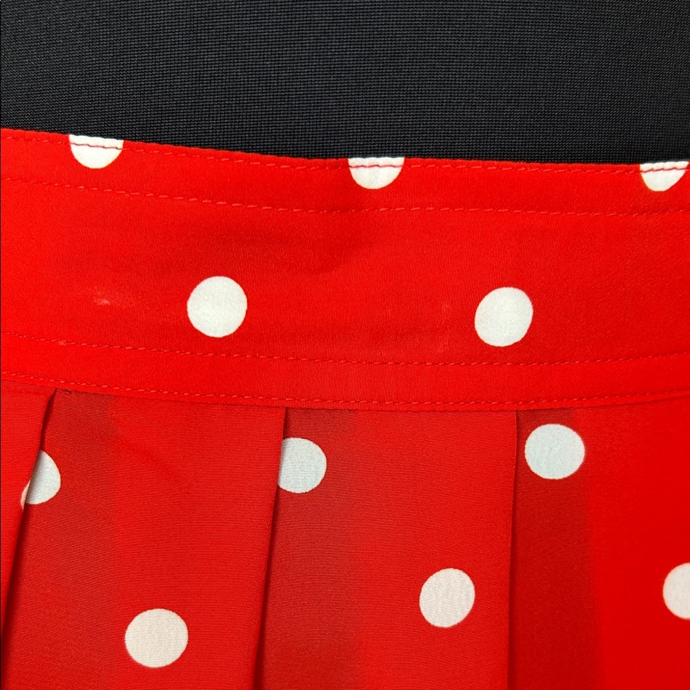 Chaus Petite orange  Polka Dot vintage Skirt with pockets - Picture 6 of 9
